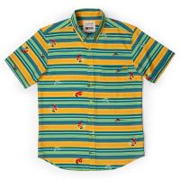 RSVLTS Never Look Back KUNUFLEX Short Sleeve Shirt in Green — detail 2
