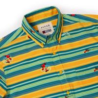 RSVLTS Never Look Back KUNUFLEX Short Sleeve Shirt in Green — detail 9