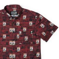 RSVLTS Amazing Fantasy KUNUFLEX Short Sleeve Shirt in Brown — detail 2