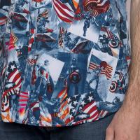 RSVLTS Sentinel of Liberty KUNUFLEX Short Sleeve Shirt in Blue — detail 10