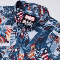 RSVLTS Sentinel of Liberty KUNUFLEX Short Sleeve Shirt in Blue — detail 8