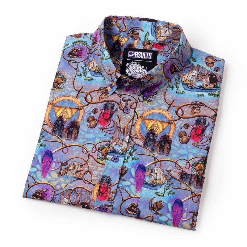 RSVLTS Age of Wonder KUNUFLEX Short Sleeve Shirt in Blue — detail 10
