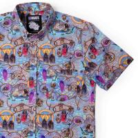 RSVLTS Age of Wonder KUNUFLEX Short Sleeve Shirt in Blue — detail 2