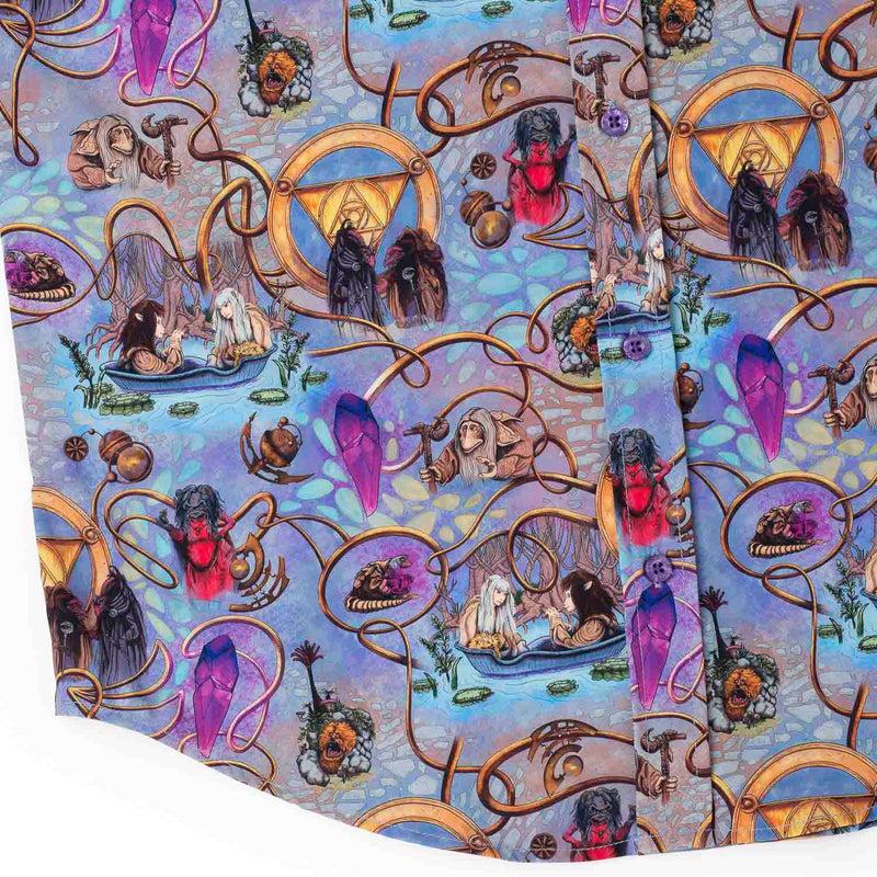 RSVLTS Age of Wonder KUNUFLEX Short Sleeve Shirt in Blue — detail 6
