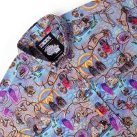 RSVLTS Age of Wonder KUNUFLEX Short Sleeve Shirt in Blue — detail 8