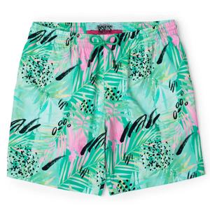 RSVLTS Dragon Fruit Hybrid Shorts in Green — front view