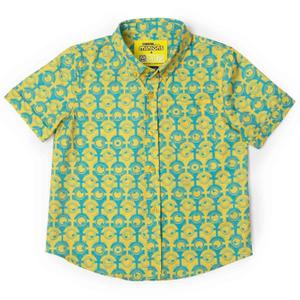 RSVLTS For Your Eye Only Preschool KUNUFLEX Short Sleeve Shirt in Blue — front view