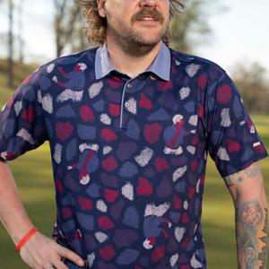 RSVLTS The Price Is Wrong All-Day Polo in Purple — front view