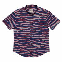 RSVLTS Wild America (Vintage) KUNUFLEX Short Sleeve Shirt in Blue — detail 2