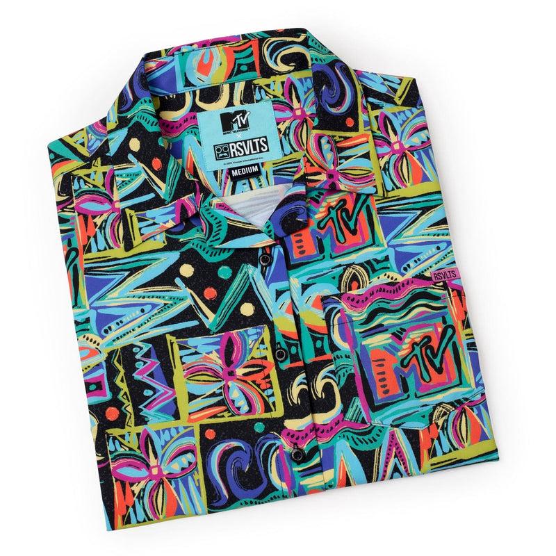 RSVLTS Panama City Beach Women's KUNUFLEX Short Sleeve Shirt in Multicolor — detail 8