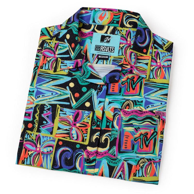 RSVLTS Panama City Beach Women's KUNUFLEX Short Sleeve Shirt in Multicolor — detail 9