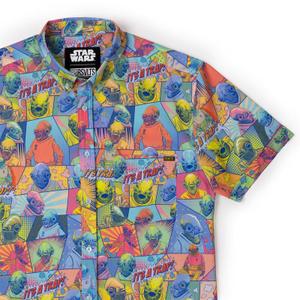 RSVLTS IT'S A TRAP! KUNUFLEX Short Sleeve Shirt in Multicolor — front view