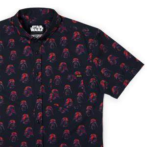 RSVLTS 3D Vader KUNUFLEX Short Sleeve Shirt in Black — front view