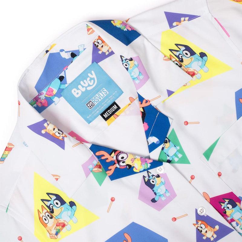 RSVLTS Magic Xylophone Women's KUNUFLEX Short Sleeve Shirt in Multicolor — detail 5