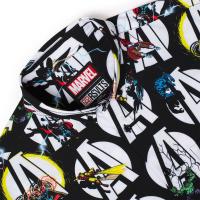 RSVLTS A Is for Avengers KUNUFLEX Short Sleeve Shirt in Black — detail 4