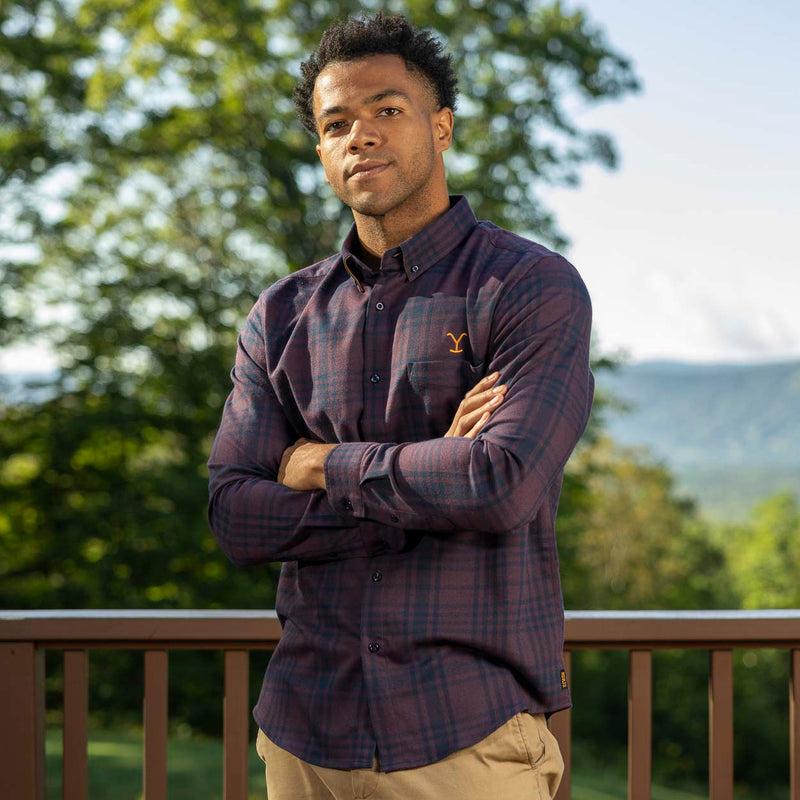 RSVLTS We Don’t Choose the Way BorlandFlex Long Sleeve Flannel (2024 Fit) in Black — detail 2