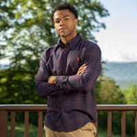 RSVLTS We Don’t Choose the Way BorlandFlex Long Sleeve Flannel (2024 Fit) in Black — detail 2