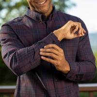 RSVLTS We Don’t Choose the Way BorlandFlex Long Sleeve Flannel (2024 Fit) in Black — detail 7