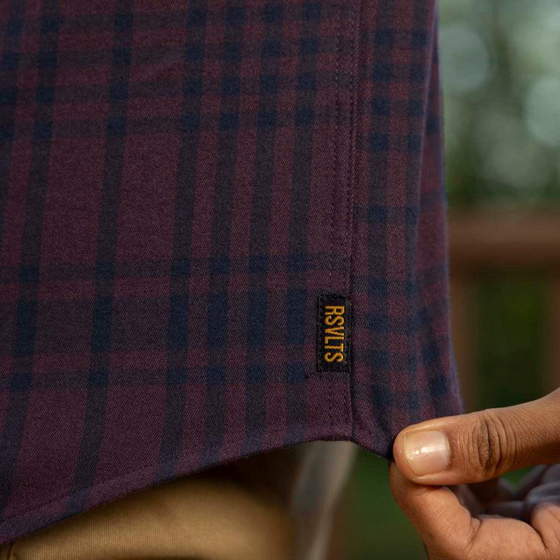 RSVLTS We Don’t Choose the Way BorlandFlex Long Sleeve Flannel (2024 Fit) in Black — detail 8