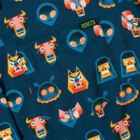 RSVLTS Tales from the Cryptids Women's KUNUFLEX Short Sleeve Shirt in Blue — detail 2