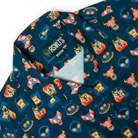 RSVLTS Tales from the Cryptids Women's KUNUFLEX Short Sleeve Shirt in Blue — detail 3