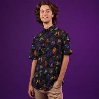 RSVLTS You Meddling Kids KUNUFLEX Short Sleeve Shirt in Black — detail 3