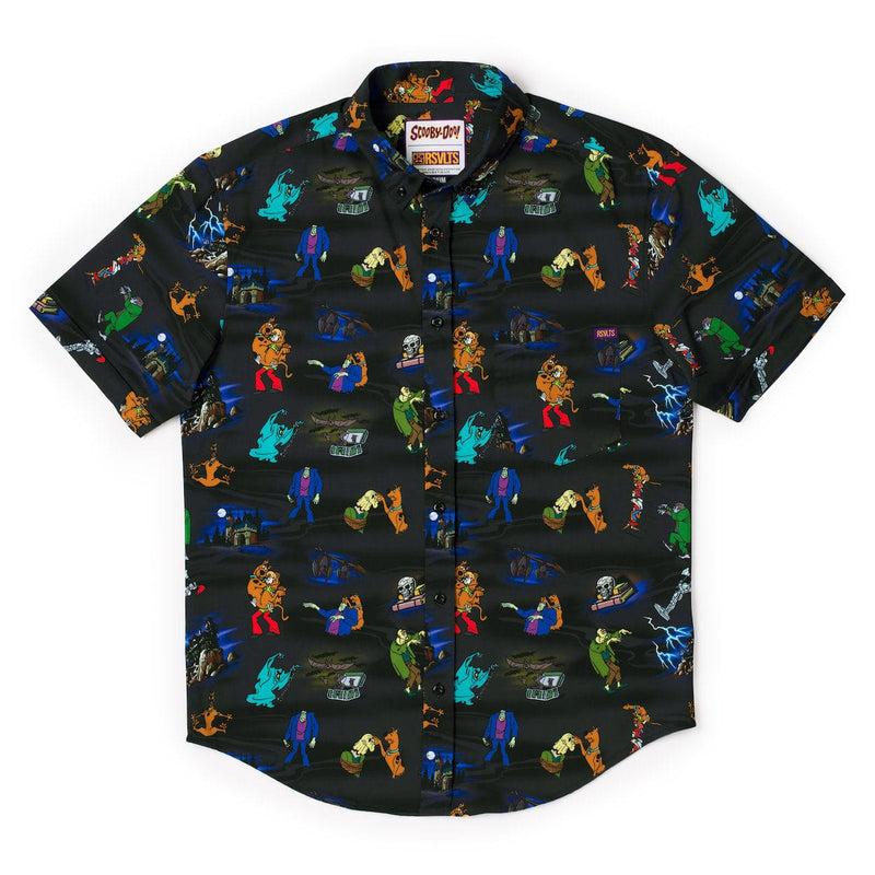 RSVLTS You Meddling Kids KUNUFLEX Short Sleeve Shirt in Black — detail 4