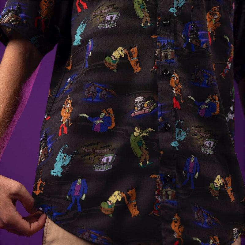 RSVLTS You Meddling Kids KUNUFLEX Short Sleeve Shirt in Black — detail 6
