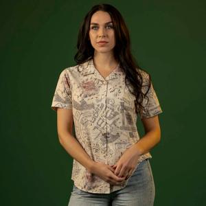 RSVLTS Mischief Managed Women's KUNUFLEX Short Sleeve Shirt — front view