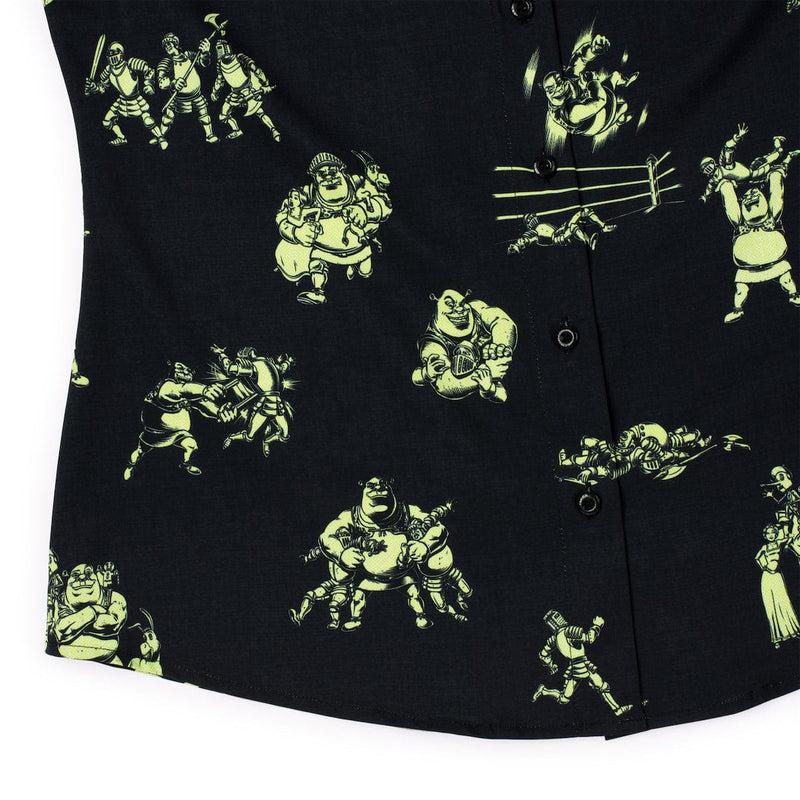RSVLTS Ogre Fight Women's KUNUFLEX Short Sleeve Shirt in Black — detail 3