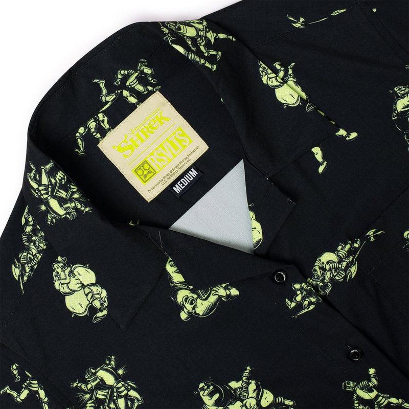RSVLTS Ogre Fight Women's KUNUFLEX Short Sleeve Shirt in Black — detail 4