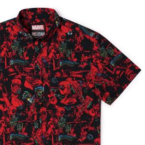 RSVLTS Maximum Effort KUNUFLEX Short Sleeve Shirt in Black — front view