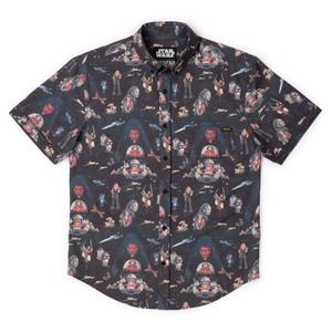 RSVLTS The Phantom Menace KUNUFLEX Short Sleeve Shirt in Black — front view