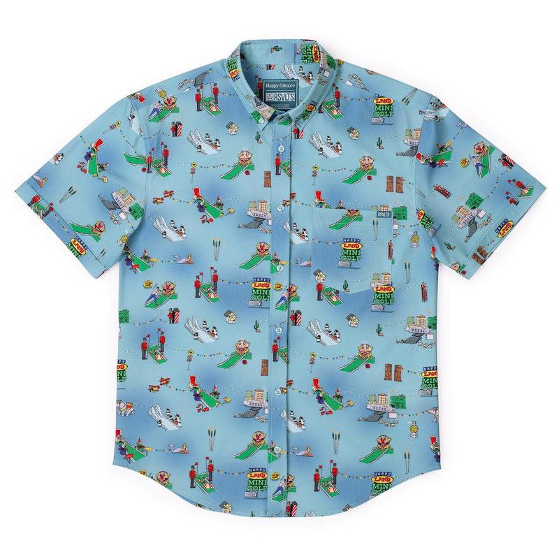 RSVLTS You're Gonna Die, Clown! KUNUFLEX Short Sleeve Shirt in Blue — detail 3