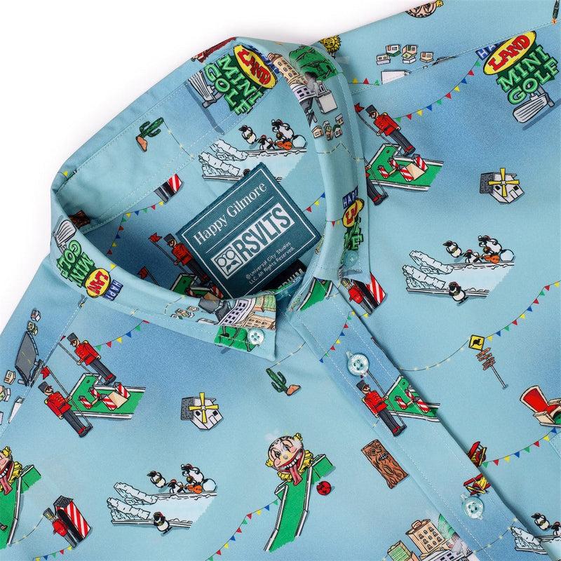 RSVLTS You're Gonna Die, Clown! KUNUFLEX Short Sleeve Shirt in Blue — detail 5