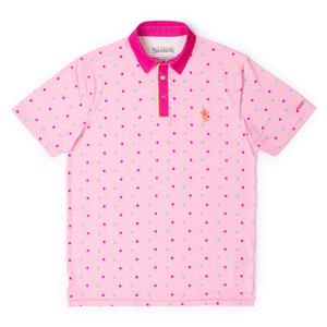 RSVLTS Gumdrop Buttons All-Day Polo in Pink — front view