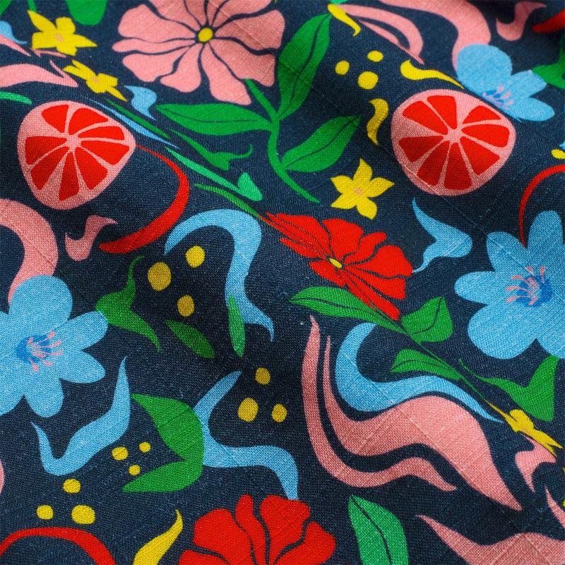 RSVLTS Groovy Garden Bamboo Resort Shorts in Multicolor — detail 4