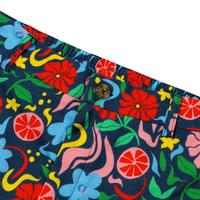 RSVLTS Groovy Garden Bamboo Resort Shorts in Multicolor — detail 6