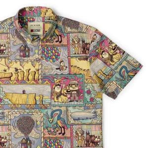 RSVLTS Paradise Found KUNUFLEX Short Sleeve Shirt in Brown — front view