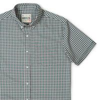 RSVLTS Quantum Quilt KUNUFLEX Short Sleeve Shirt in Green — detail 4