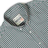 RSVLTS Quantum Quilt KUNUFLEX Short Sleeve Shirt in Green — detail 7
