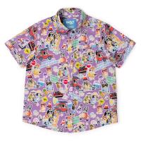 RSVLTS Let's Motor Youth KUNUFLEX Short Sleeve Shirt in Purple — detail 2