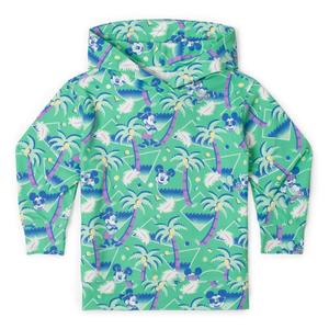 RSVLTS Cabana Mickey Preschool Performance Hoodie in Green — front view