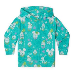 RSVLTS Island Smilin' Preschool Performance Hoodie in Green — front view