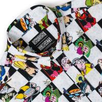 RSVLTS Cartoon Cartoons! KUNUFLEX Short Sleeve Shirt in Black — detail 2