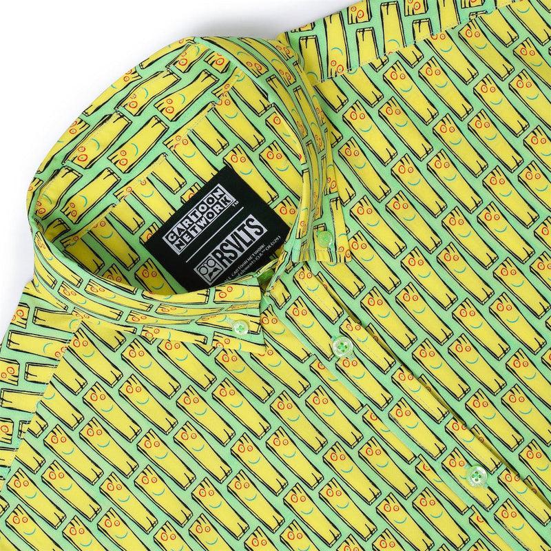 RSVLTS My Best Friend Plank KUNUFLEX Short Sleeve Shirt in Green — detail 4