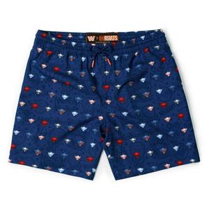 RSVLTS Rhode Rage Hybrid Shorts in Blue — front view