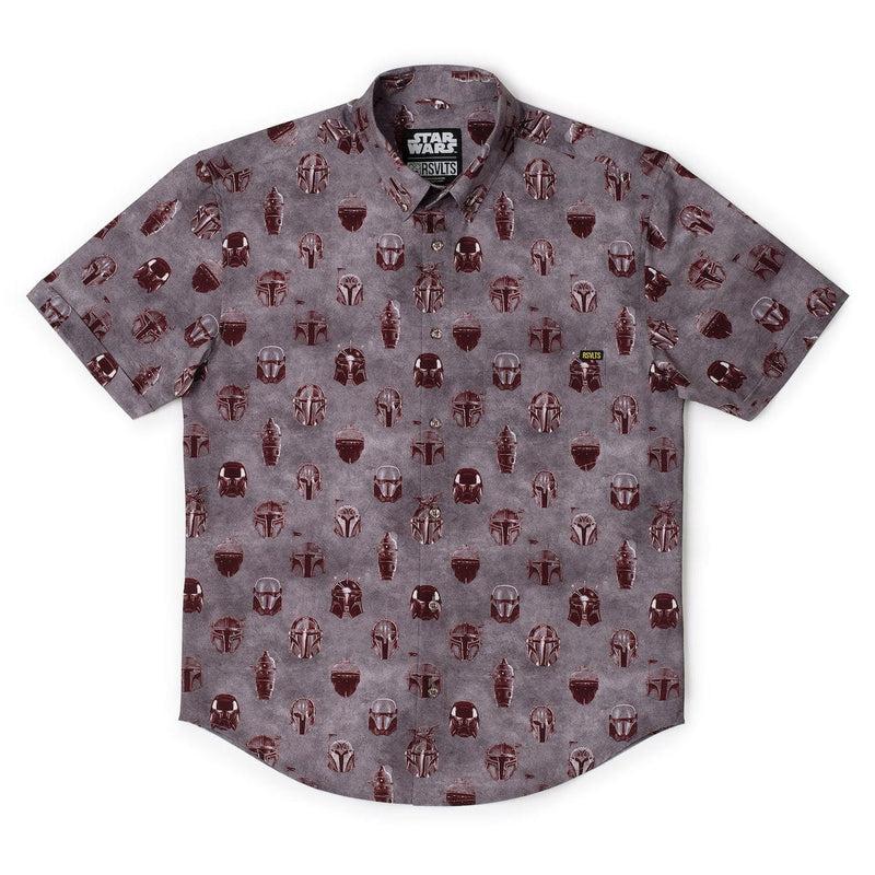 RSVLTS Metal Heads KUNUFLEX Short Sleeve Shirt in Gray — detail 4