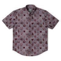 RSVLTS Metal Heads KUNUFLEX Short Sleeve Shirt in Gray — detail 4