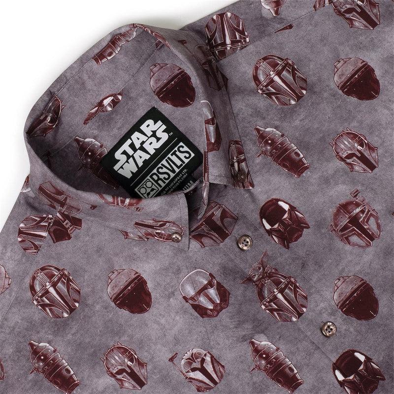 RSVLTS Metal Heads KUNUFLEX Short Sleeve Shirt in Gray — detail 6